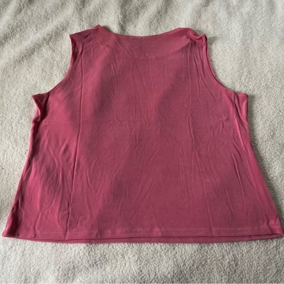 Vintage Deadstock Citi Knits Women’s Tank and Cardigan Set NWT A63612 2X Pink - Picture 8 of 16